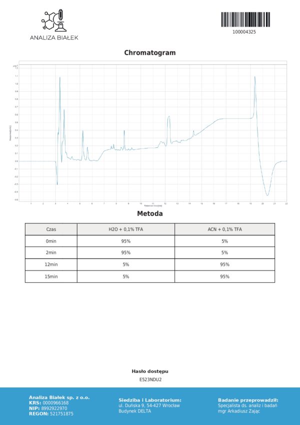 Диализат от телешка кръв без гел и протеини 4,15 mg/g